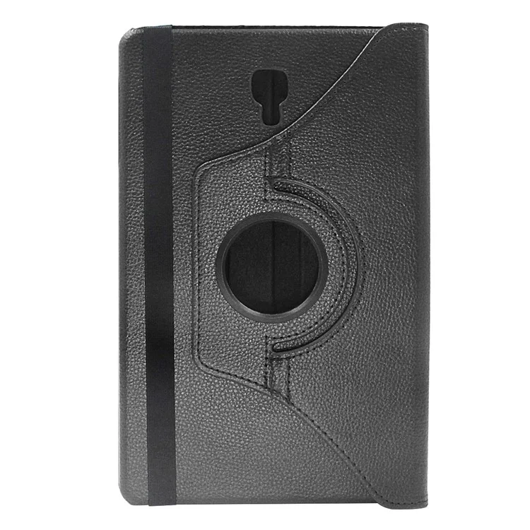 Enkay Hat Prince Litchi Skin 360 Градусов Ротационная Кожа Smart Case Для Samsung Galaxy Tab A 10,5 (2018) T590 T595 - Черный