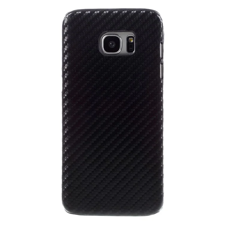 Carbon Fiber Leather Coated Plastic Case for Samsung Galaxy S7 Edge G935