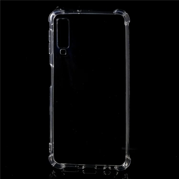 Clear Antidrop TPU Flexible Phone Shell Per Samsung Galaxy A7 (2018)