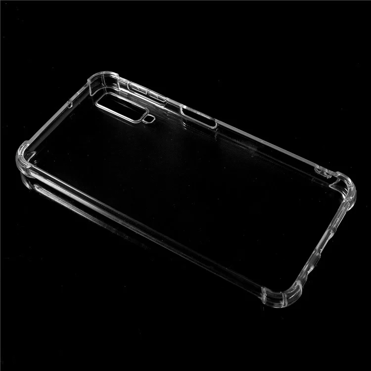 Clear Antidrop TPU Flexible Phone Shell Per Samsung Galaxy A7 (2018)