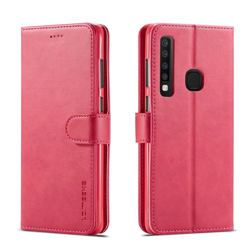 LC.IMEEKE Leather Wallet Case for Samsung Galaxy A9 (2018) / A9 Star Pro / A9s - Rose