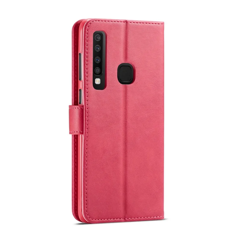 LC.IMEEKE Leather Wallet Case for Samsung Galaxy A9 (2018) / A9 Star Pro / A9s - Rose