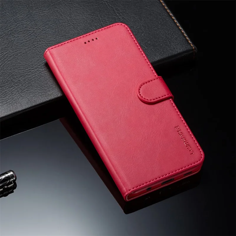 LC.IMEEKE Leather Wallet Case for Samsung Galaxy A9 (2018) / A9 Star Pro / A9s - Rose