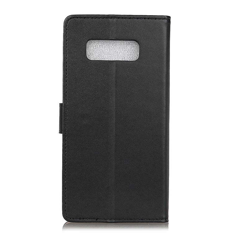 Wallet Stand Flip Magnetic PU Leather Phone Cover for Samsung Galaxy S10e - Black