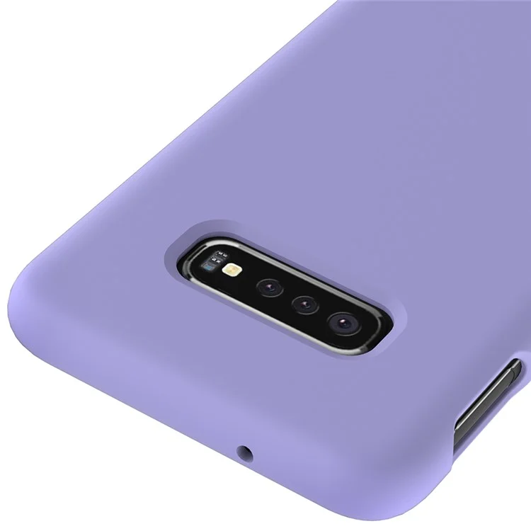 Liquid Silicone Protector Cell Phone Case for Samsung Galaxy S10e - Purple