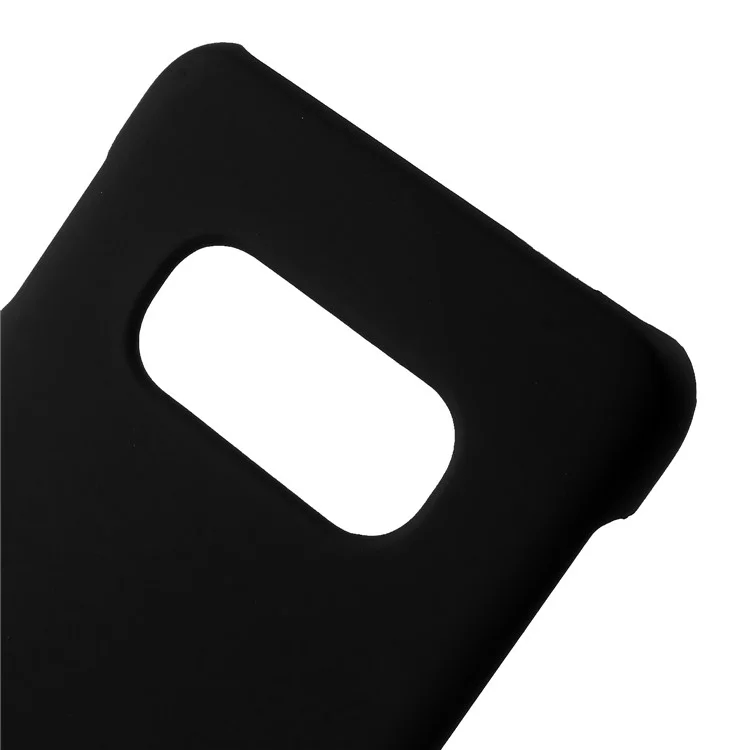 Cubierta Telefónica de Plástico Duro de Goma Para Samsung Galaxy S10e - Negro