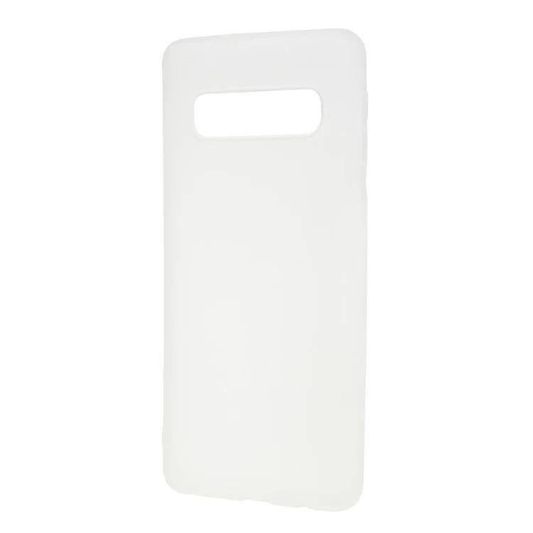 Double-sided Matte TPU Cover Accessory for Samsung Galaxy S10 Plus - White