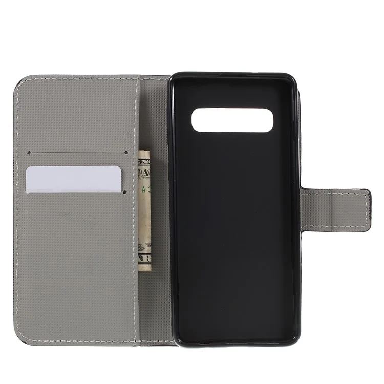 Impresión de Patrones Case Móvil de Cuero PU Para Samsung Galaxy S10 Plus - no Toques mi Teléfono Celular