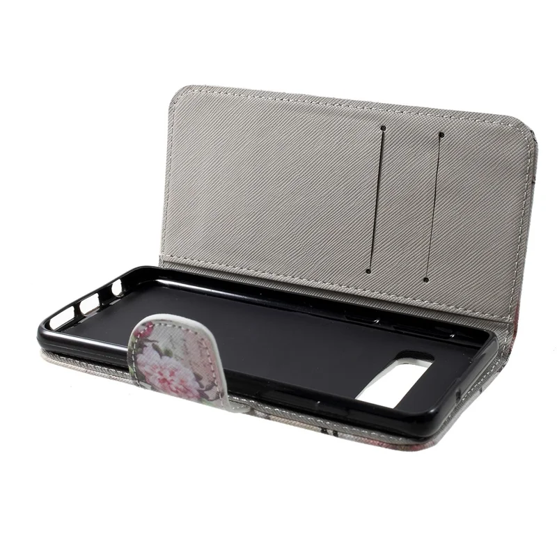 Cross Texture Patterned Protective Leather Case for Samsung Galaxy S10 - Eiffel Tower