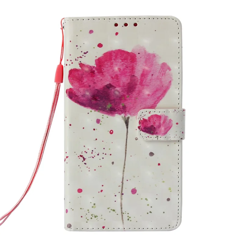 Pattern Printing Light Spot Decor Leather Stand Case with Card Slots for Samsung Galaxy S10e - Vivid Flowers