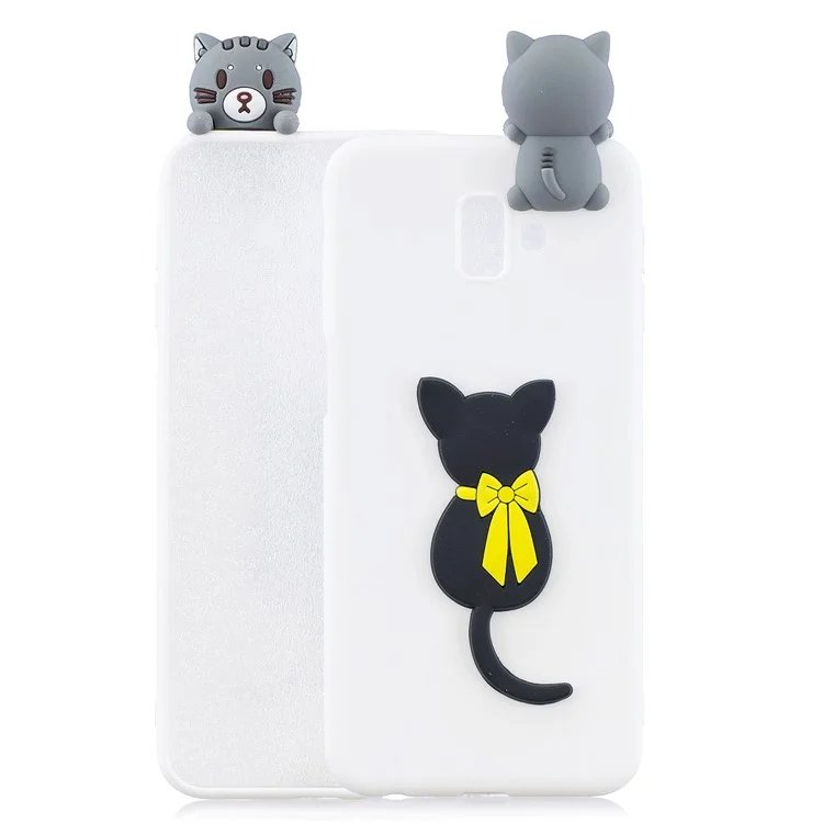 3d Carina Bambola / Stampa Modello / Coperchio Del Telefono TPU Per Samsung Galaxy J6 Plus J610F / J6 Prime. - Gatto