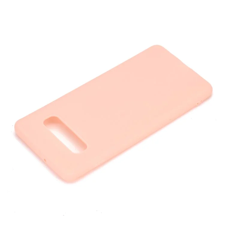 Matte TPU Soft Mobile Phone Case for Samsung Galaxy S10 Plus - Pink