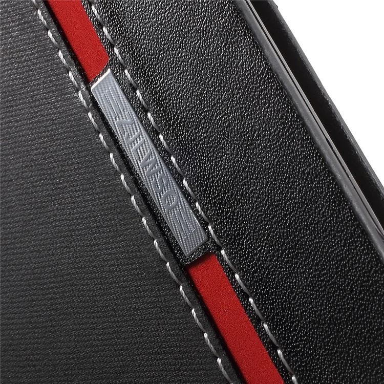Two-color Leather Stand Case for Samsung Galaxy J5 (2016) - Black