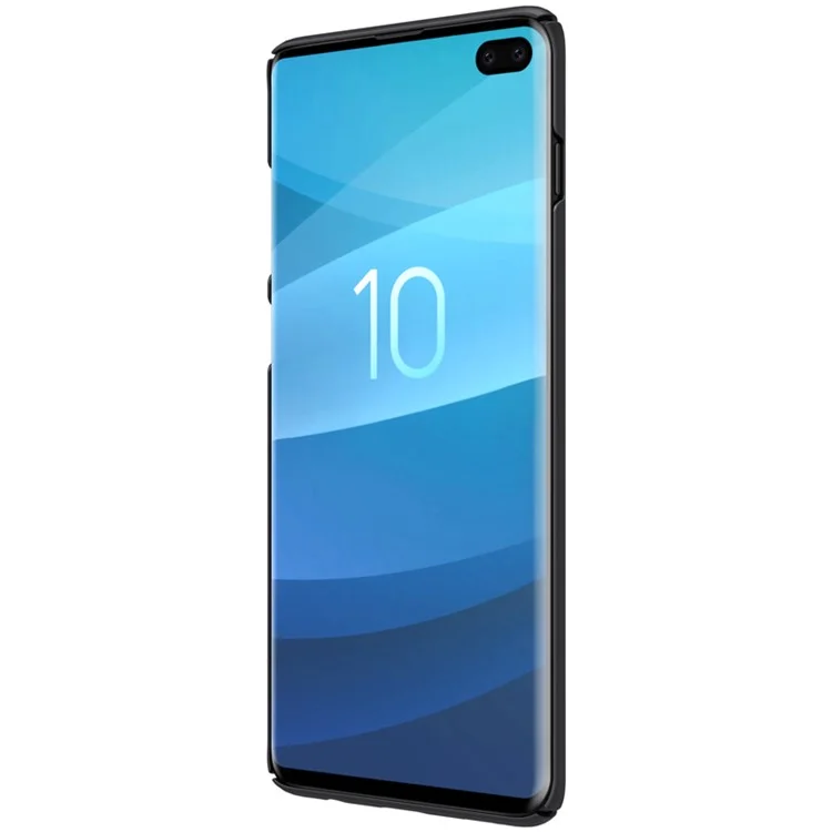 NILLKIN Super Frosted Shield PC Mobile Case para Samsung Galaxy S10 Plus - Preto