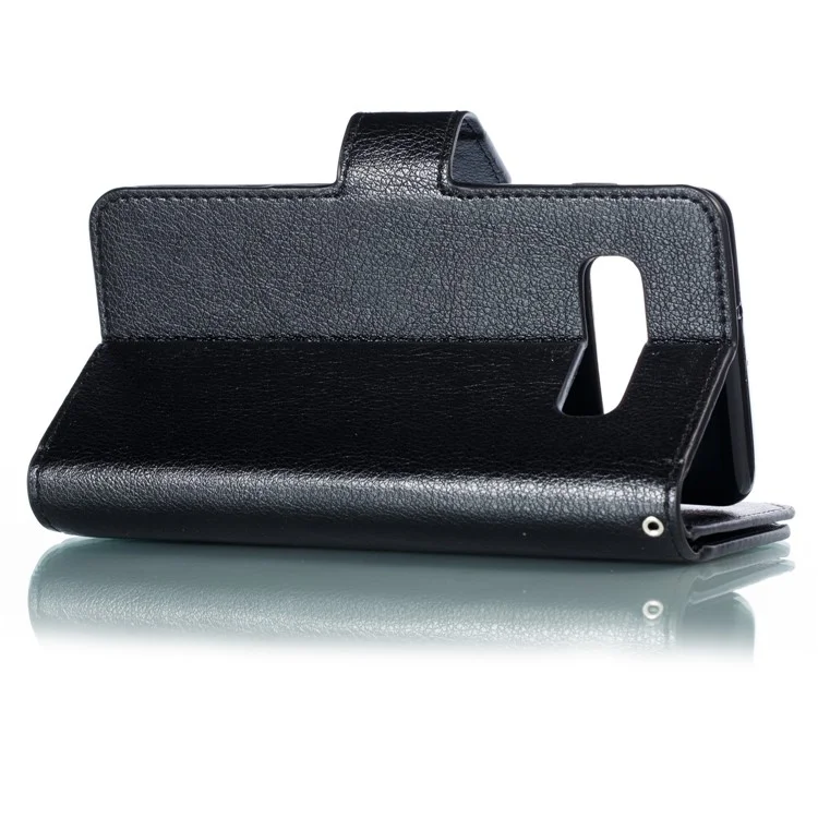 Per Samsung Galaxy S10 Plus [9 Slot Per Schede] Crazy Horse Portafoglio In Pelle - Nero