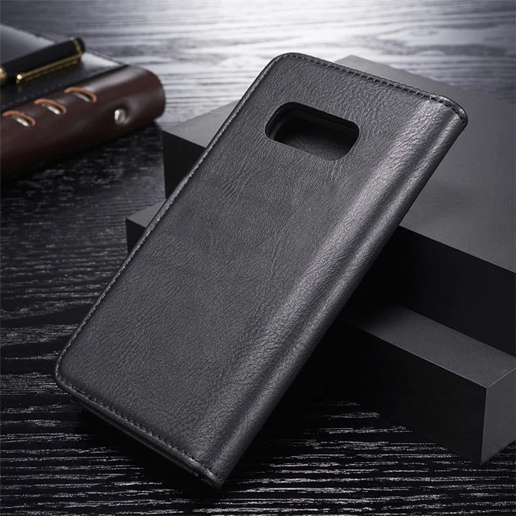 DG.MING For Samsung Galaxy S10e Protective Phone Case Split Leather Detachable Case Shockproof Shell Flip Cover with Wallet - Black