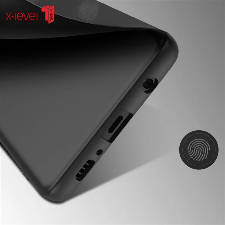 X-LEVEL Ultra-thin Frosted TPU Case per Samsung Galaxy S10 - Nero