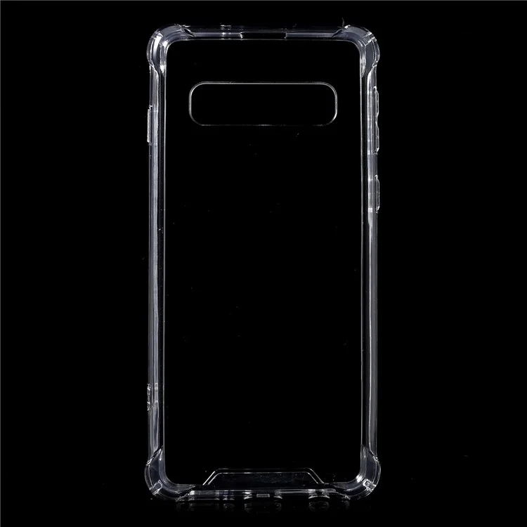 Drop-Proof Acrylic + TPU Hybrid Phone Case Cover for Samsung Galaxy S10 - Transparent