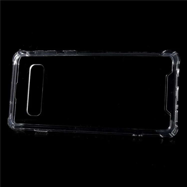 Drop-Proof Acrylic + TPU Hybrid Phone Case Cover for Samsung Galaxy S10 - Transparent