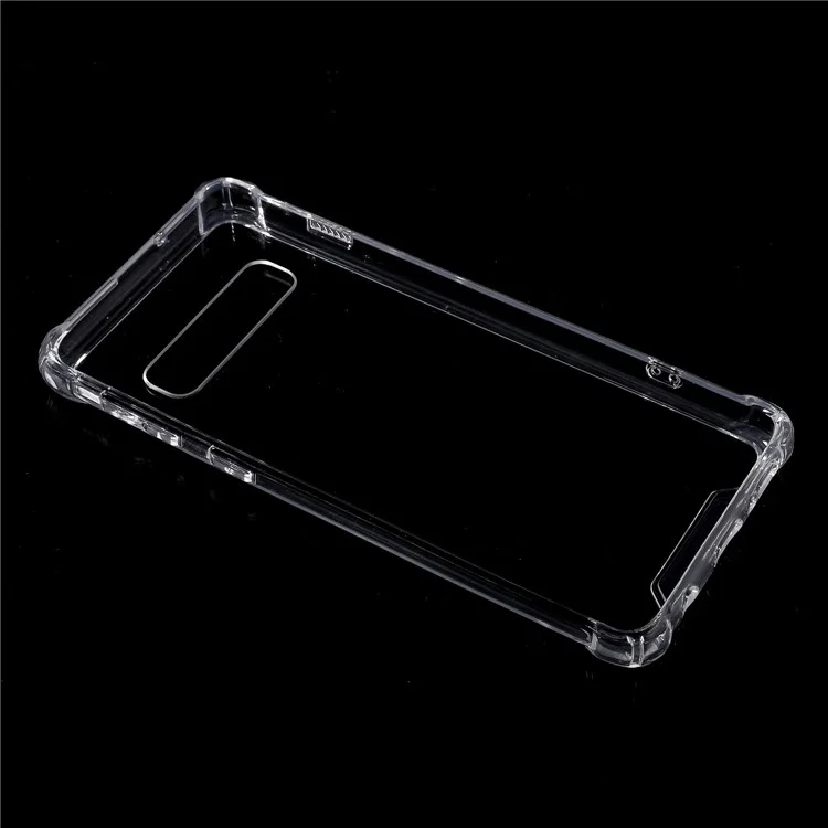 Drop-Proof Acrylic + TPU Hybrid Phone Case Cover for Samsung Galaxy S10 - Transparent