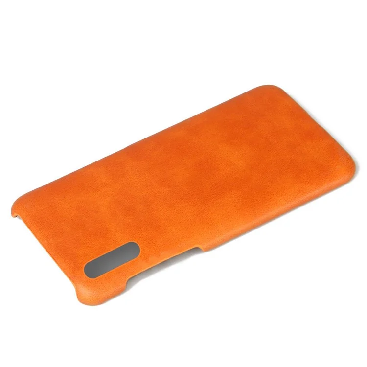 Capa de telefone celular revestida de couro Crazy Horse PC para Samsung Galaxy A50 / A50s / A30s - Laranja 