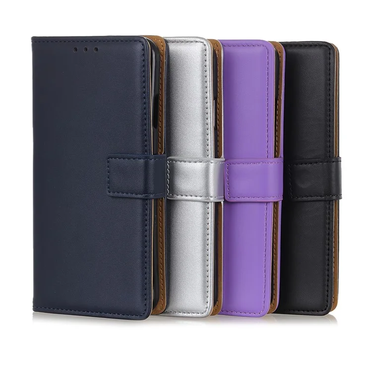 Capa De Telefone Protetora De Couro Da Carteira Para Samsung Galaxy A40 - Preto