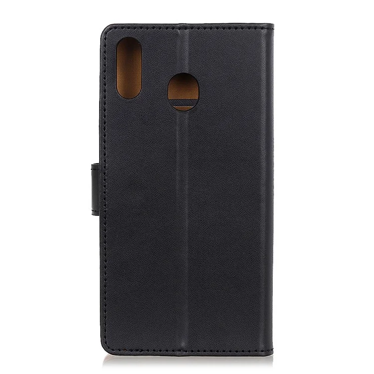 Capa De Telefone Protetora De Couro Da Carteira Para Samsung Galaxy A40 - Preto