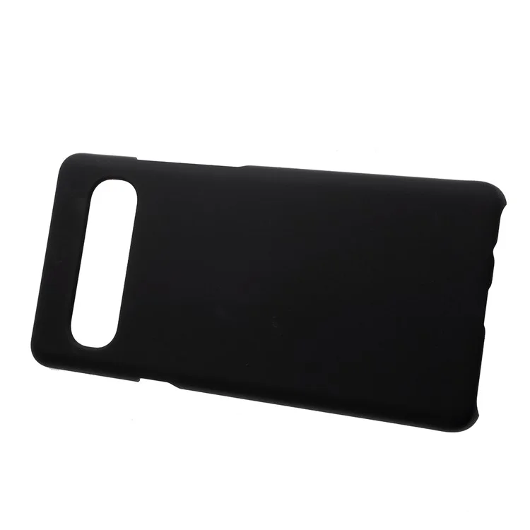 Case de PC Dura de Goma Para Samsung Galaxy S10 5G - Negro