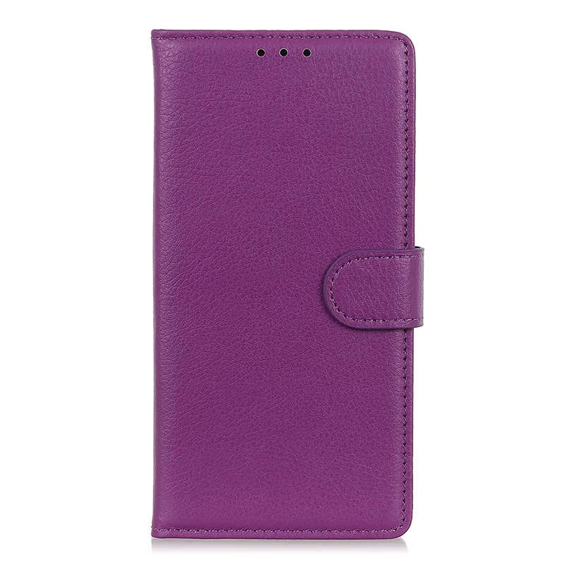 Für Samsung Galaxy A50 / A50s / A30s Wallet Phone Case Litchi Skin Leather Flip Cover mit Ständer - Lila