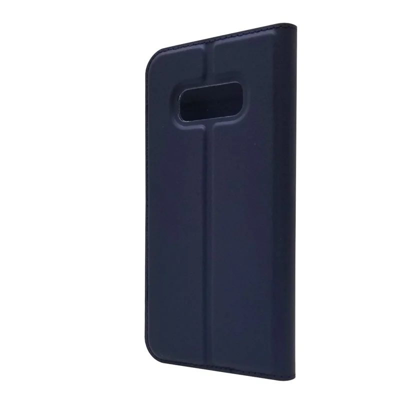 Magnetic Adsorption Leather Card Holder Case for Samsung Galaxy S10e - Dark Blue