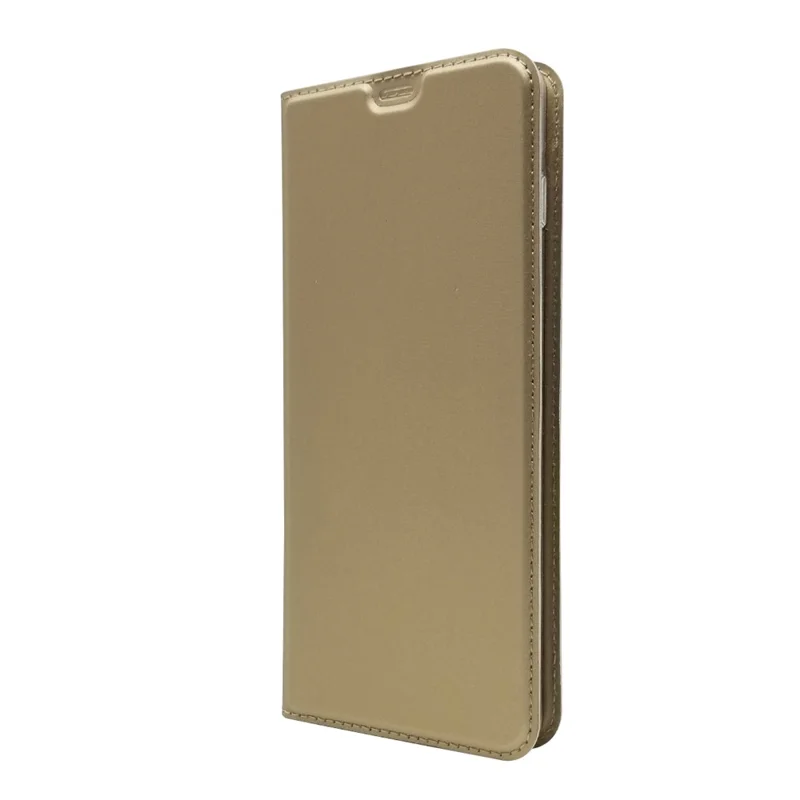 Magnetic Adsorption Leather Card Holder Case for Samsung Galaxy S10 Plus - Gold