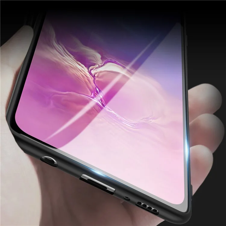 Case de Protection Matte TPU de la Série de Gardiens de Niveau x Pour Samsung Galaxy S10e - le Noir