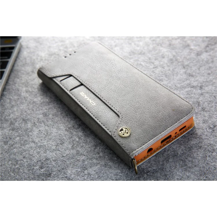 CMAI2 PU Leather Stand Wallet Mobile Casing for Samsung Galaxy S10 Plus - Grey