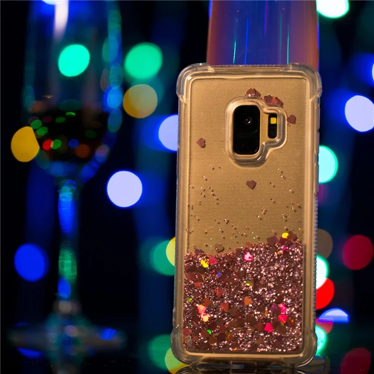 Динамичный корпус из TPU с функцией амортизации для Samsung Galaxy S9 SM-G960 - Розовый