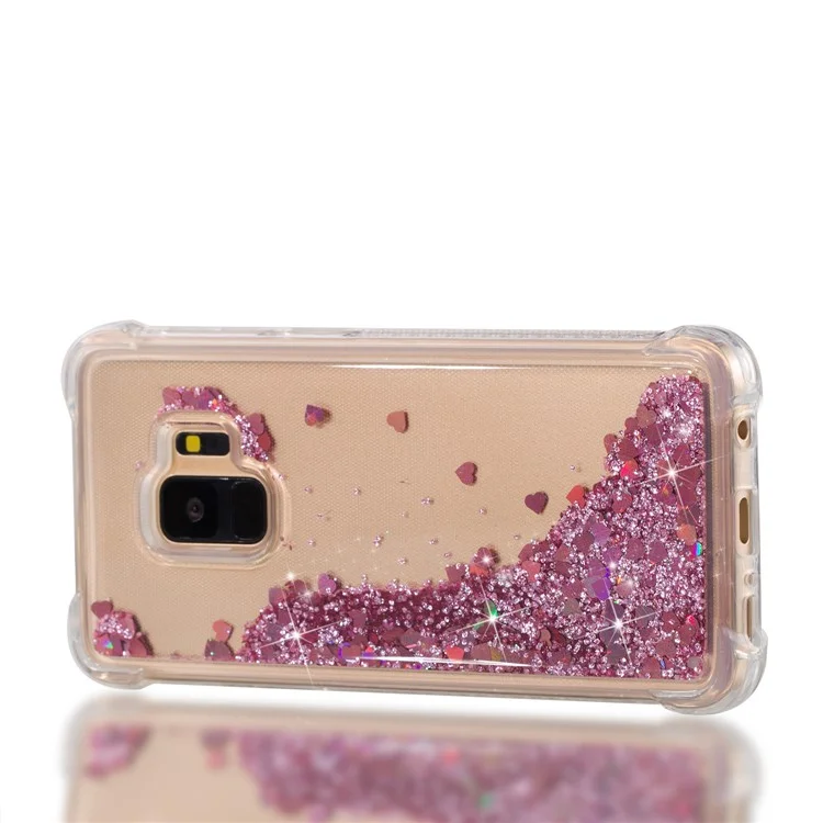 Динамичный корпус из TPU с функцией амортизации для Samsung Galaxy S9 SM-G960 - Розовый