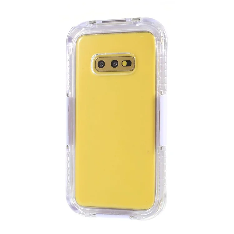 Capa Móvel Impermeável IP68 Subaquática de 10 m para Samsung Galaxy S10e à Prova de Sujeira / Poeira / Neve - Branca
