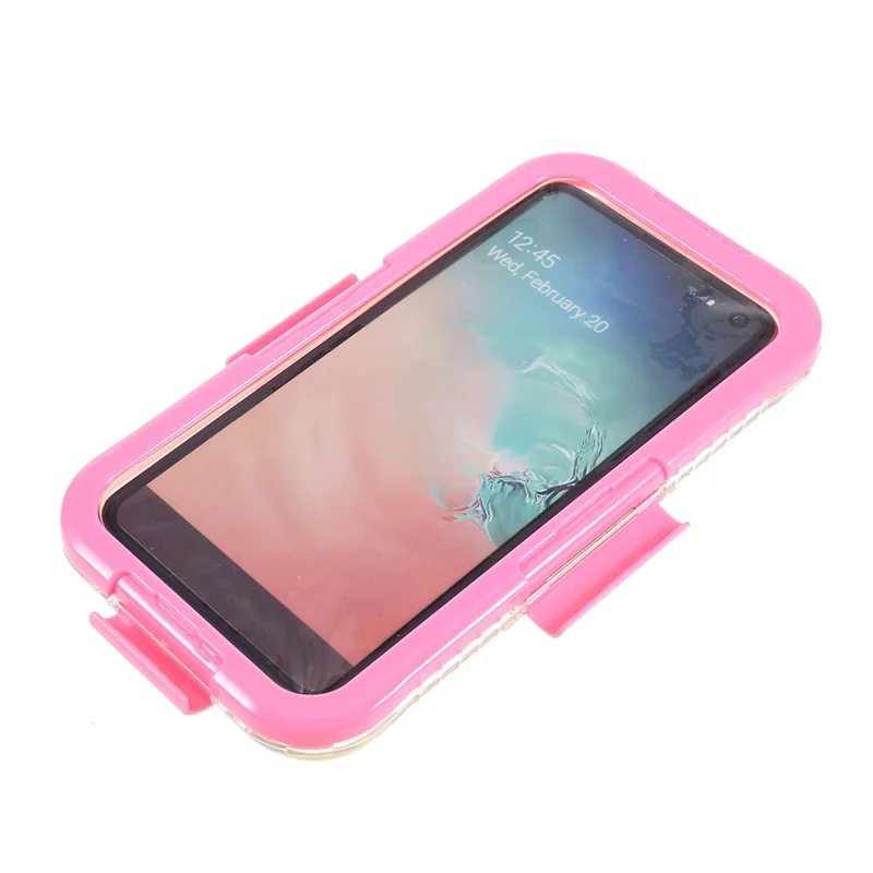 10m Underwater IP68 Waterproof Mobile Cover for Samsung Galaxy S10e Dirt / Dust / Snow Proof Case - Pink