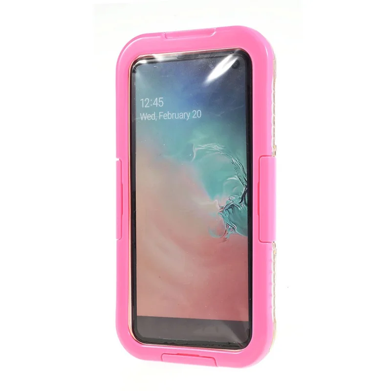 10m Underwater IP68 Waterproof Mobile Cover for Samsung Galaxy S10e Dirt / Dust / Snow Proof Case - Pink