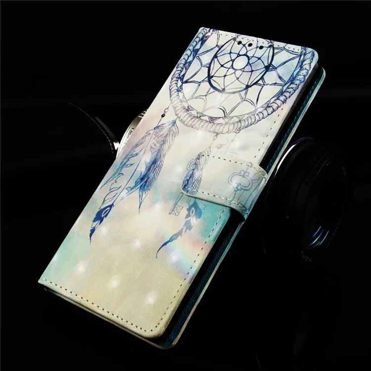 Custodia Del Portafoglio in Pelle da Stampa Motivano Per Samsung Galaxy A50 / A50 / A30 - Feather Dream Catcher