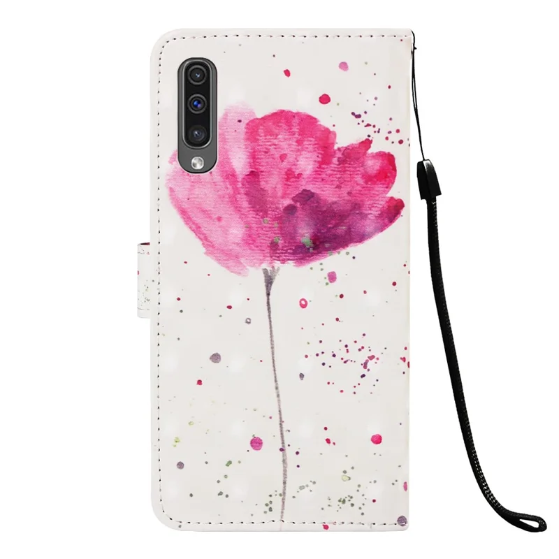 Pattern Printing Leather Wallet Case for Samsung Galaxy A50 / A50s / A30s - Vivid Flower