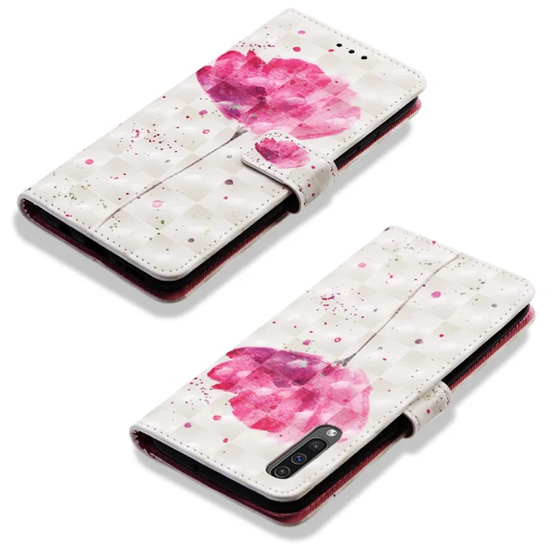 Pattern Printing Leather Wallet Case for Samsung Galaxy A50 / A50s / A30s - Vivid Flower