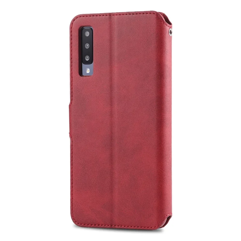AZNS Wallet Leather Mobile Phone Case for Samsung Galaxy A50 / A50s / A30s - Red