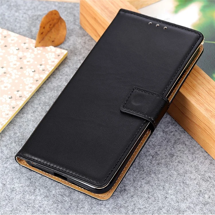 Case de Support en Cuir de Portefeuille Pour Samsung Galaxy A20e - le Noir