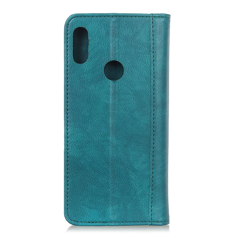Textura de Textura de Textura Automável Litchi Case Celolo de Celaro Para Samsung Galaxy A40 - Verde