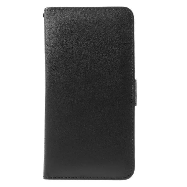 PU Leather Wallet Stand Phone Cover Flip Shell for Samsung Galaxy S7 edge G935 - Black