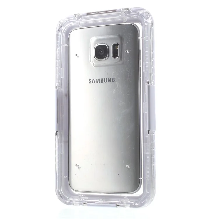 IP68 Underwater Waterproof Dive Case for Samsung Galaxy S7 edge G935 - White