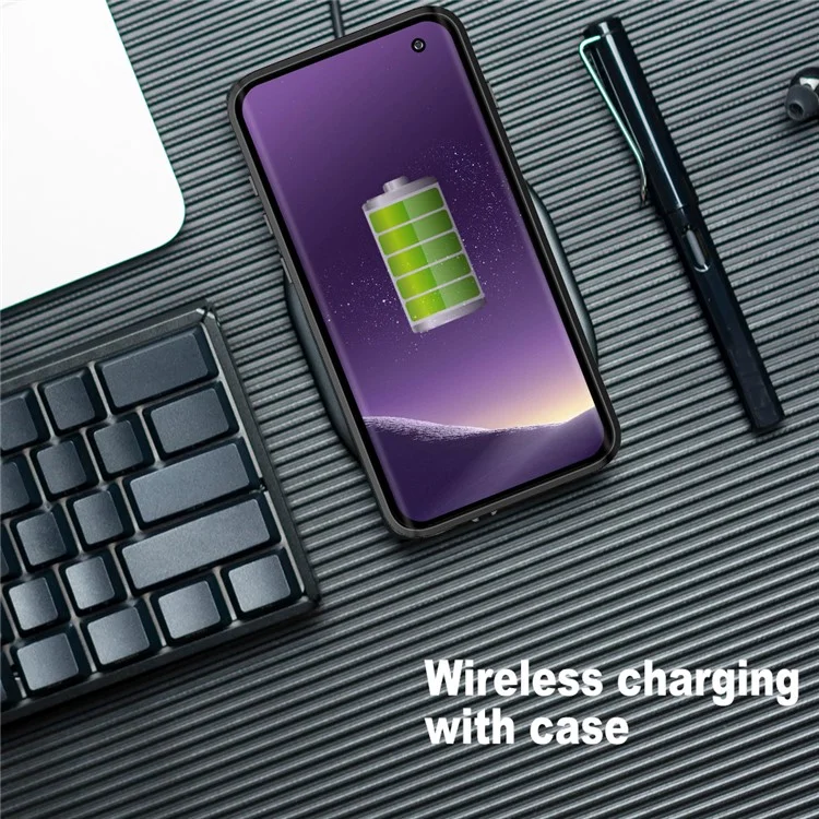REDPEPPER IP68 wasserdichte Handyhülle mit Fingerabdruckerkennung, klare Rückseite für Samsung Galaxy S10 - Schwarz