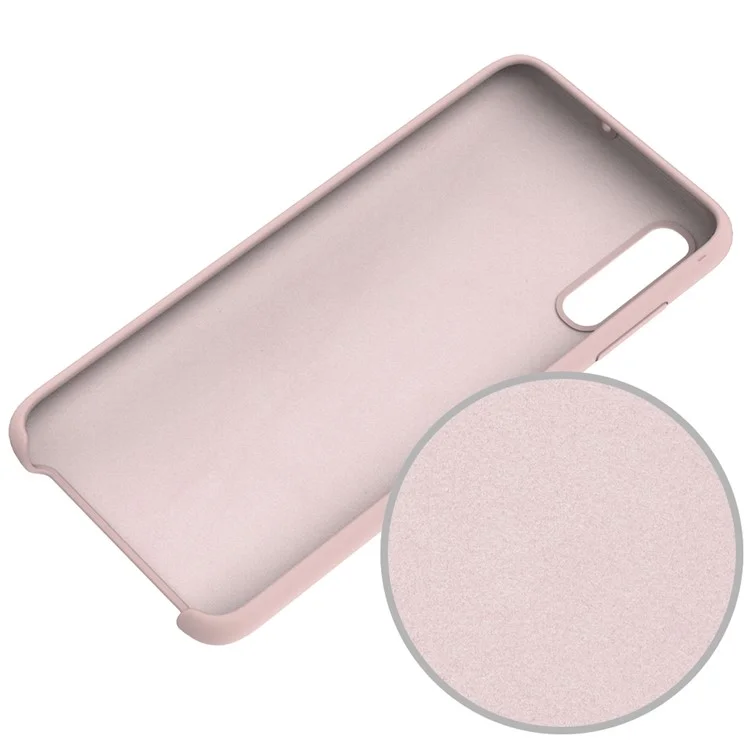 For Samsung Galaxy A70 Soft Liquid Silicone Back Protector Case Cover Multi-Color Choices Phone Accessory - Pink