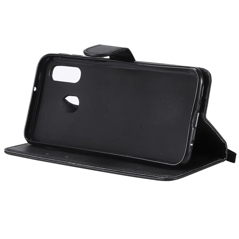 Magnetic Detachable 2-in-1 Wallet Leather Stand Case for Samsung Galaxy A40 - Black