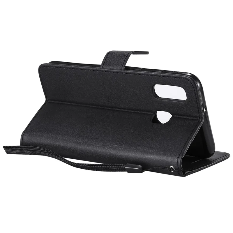 Magnetic Detachable 2-in-1 Wallet Leather Stand Case for Samsung Galaxy A40 - Black